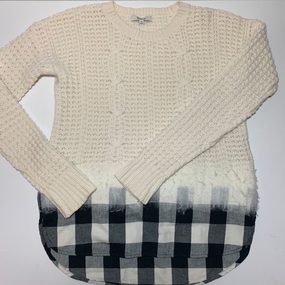 Madewell Winterblend Knit Buffalo Plaid Sweater XS - Picture 7 of 8